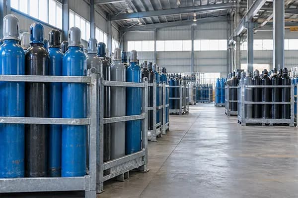 Склад баллонов с техническими газами